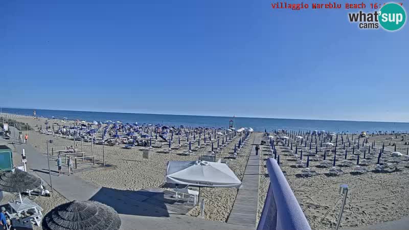 Der Strand Villaggio Mare Blu webcam Bibione Pineda – Italien
