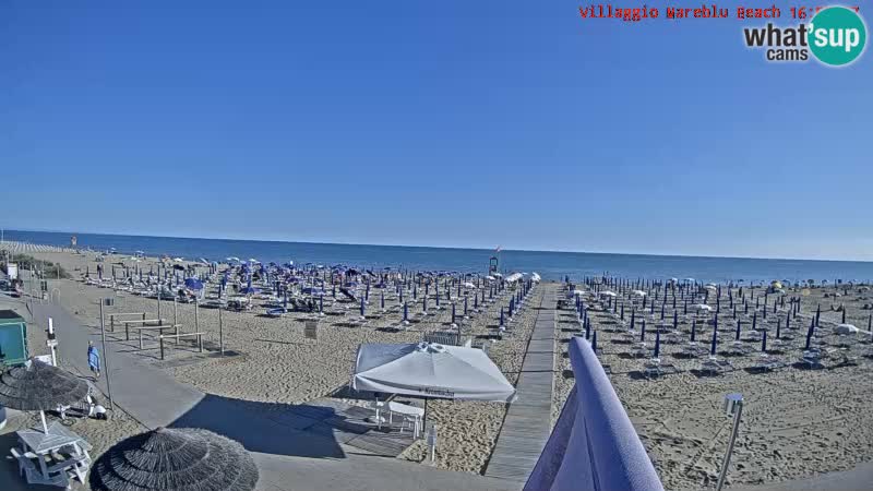 The beach Livecam Villaggio Mare Blu Bibione Pineda – Italy