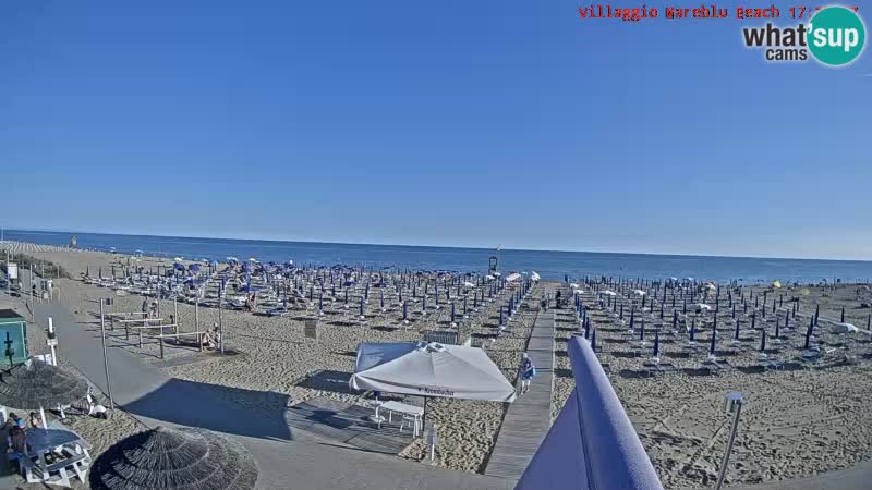 Spiaggia Webcam Villaggio Mare Blu Bibione Pineda