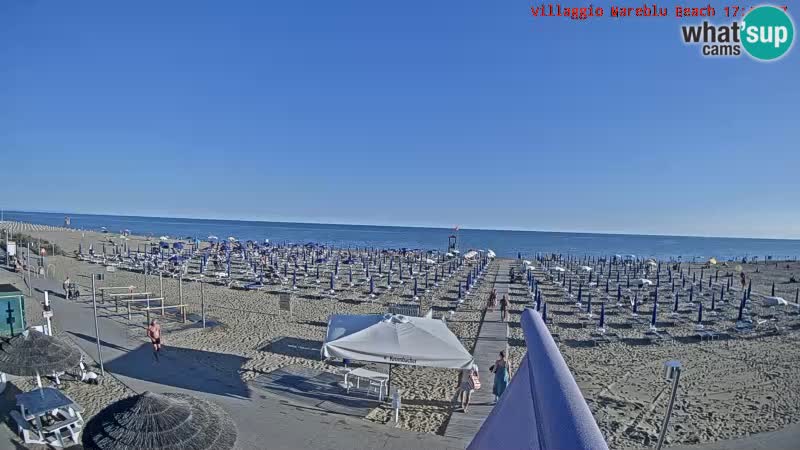 The beach Livecam Villaggio Mare Blu Bibione Pineda – Italy