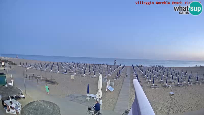 The beach Livecam Villaggio Mare Blu Bibione Pineda – Italy