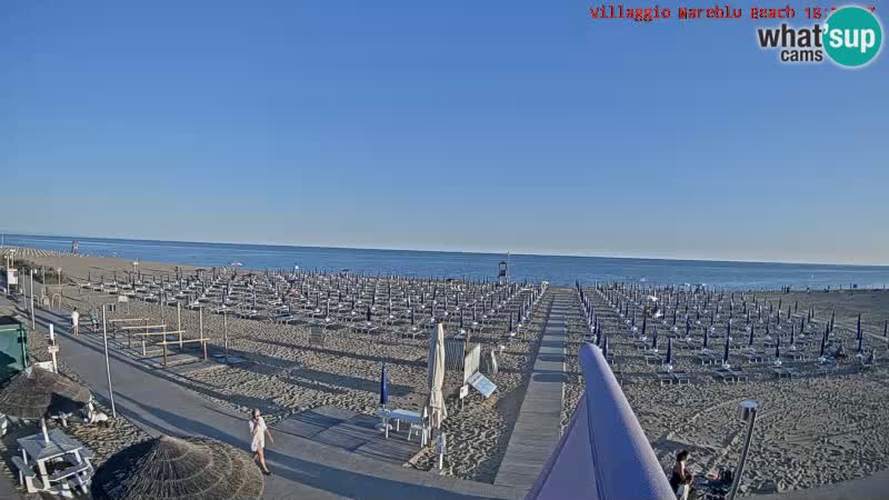 Spiaggia Webcam Villaggio Mare Blu Bibione Pineda