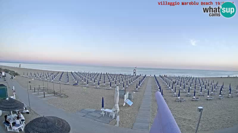 Web kamera uživo na plaži Villaggio Mare Blu Bibione Pineda – Italija