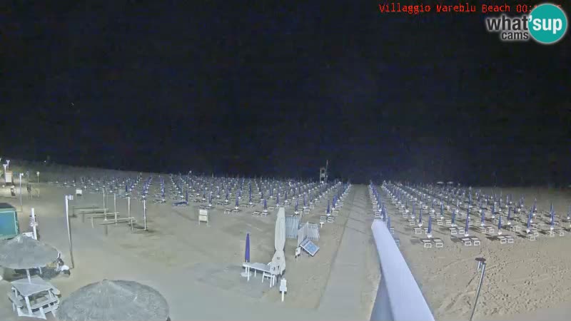 Playa webcam en vivo Villaggio Mare Blu Bibione Pineda – Italia