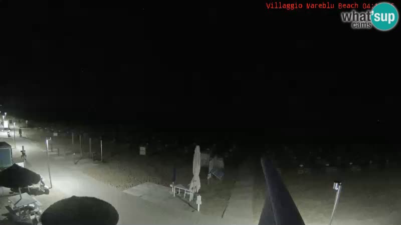Spletna kamera na plaži v živo Villaggio Mare Blu Bibione Pineda – Italija