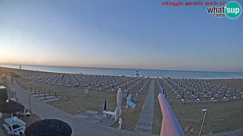 Spiaggia Webcam Villaggio Mare Blu Bibione Pineda