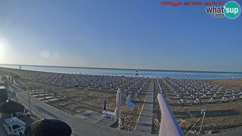 Spiaggia Webcam Villaggio Mare Blu Bibione Pineda