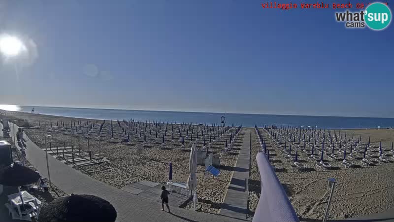 Der Strand Villaggio Mare Blu webcam Bibione Pineda – Italien
