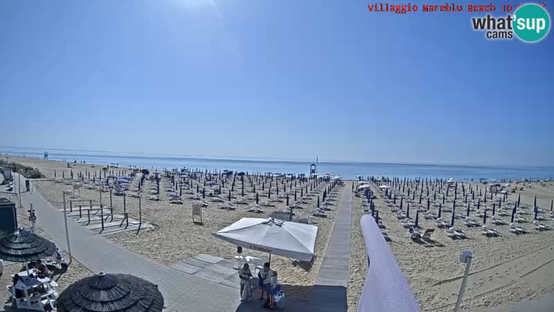 The beach Livecam Villaggio Mare Blu Bibione Pineda – Italy