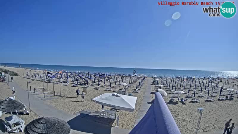 The beach Livecam Villaggio Mare Blu Bibione Pineda – Italy