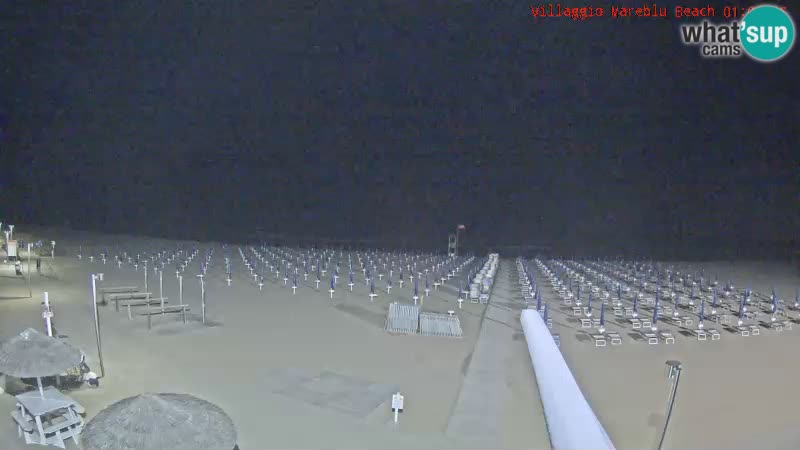 Webcam en direct de la plage Villaggio Mare Blu Bibione Pineda – Italie