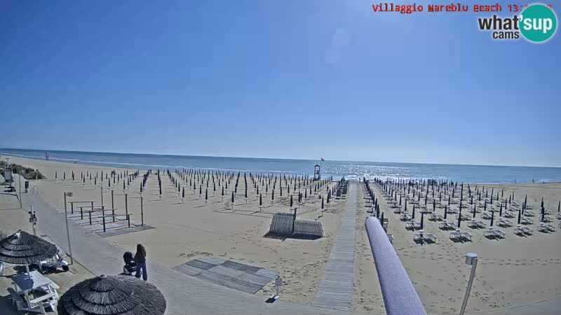 The beach Livecam Villaggio Mare Blu Bibione Pineda – Italy