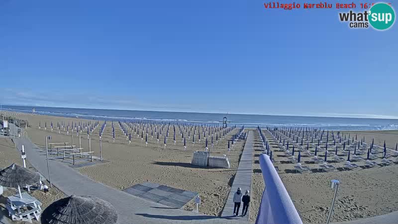 Webcam en direct de la plage Villaggio Mare Blu Bibione Pineda – Italie
