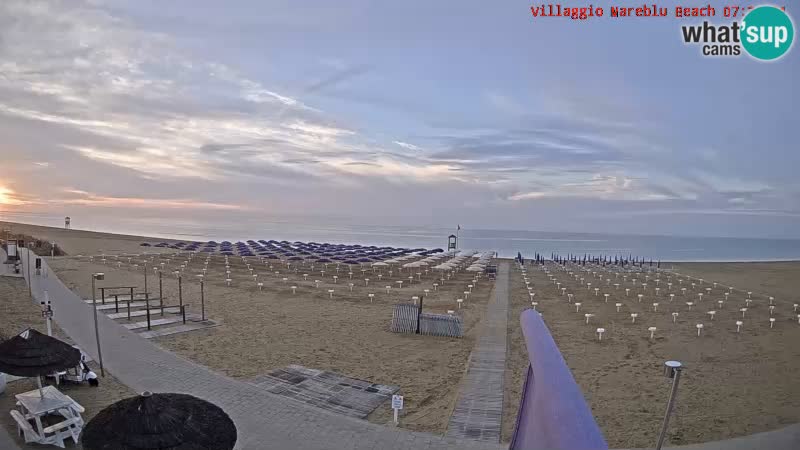 Der Strand Villaggio Mare Blu webcam Bibione Pineda – Italien
