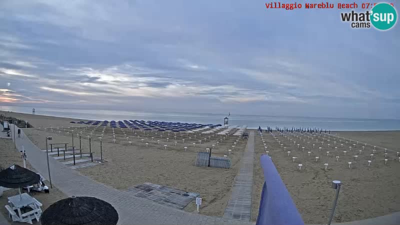 The beach Livecam Villaggio Mare Blu Bibione Pineda – Italy