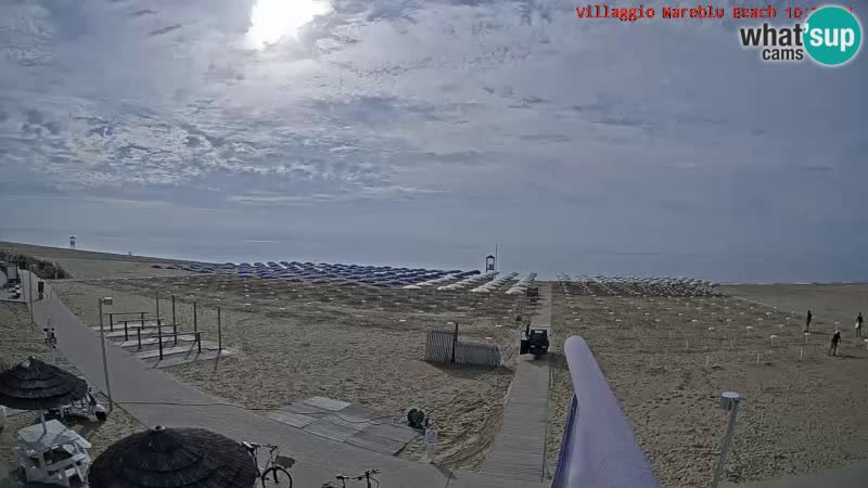 Spiaggia Webcam Villaggio Mare Blu Bibione Pineda