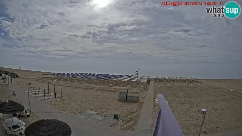 Web kamera uživo na plaži Villaggio Mare Blu Bibione Pineda – Italija