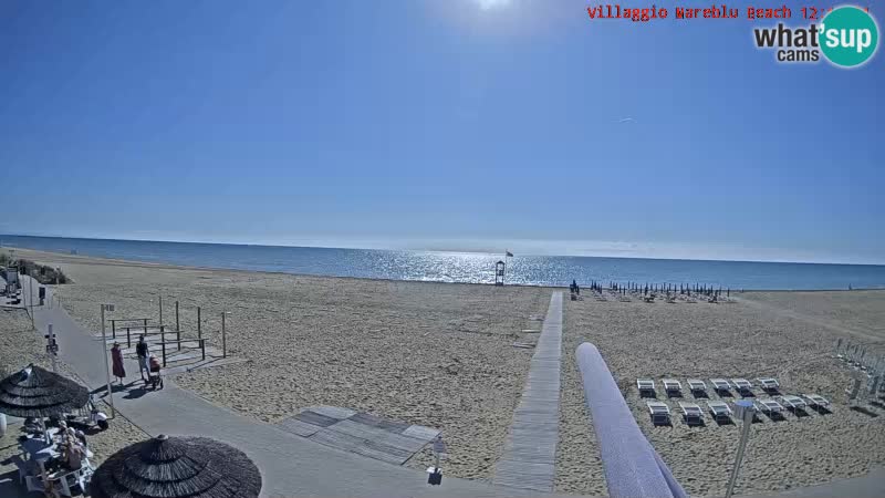 The beach Livecam Villaggio Mare Blu Bibione Pineda – Italy