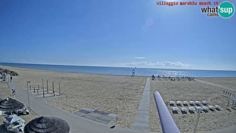 The beach Livecam Villaggio Mare Blu Bibione Pineda – Italy