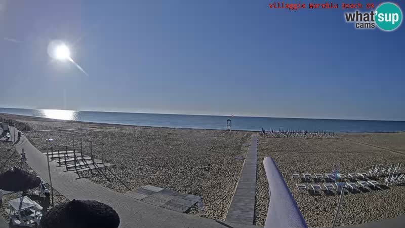 The beach Livecam Villaggio Mare Blu Bibione Pineda – Italy