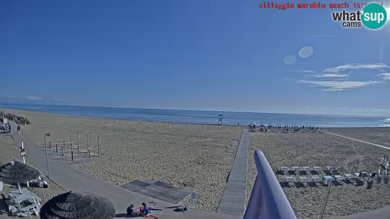 The beach Livecam Villaggio Mare Blu Bibione Pineda – Italy