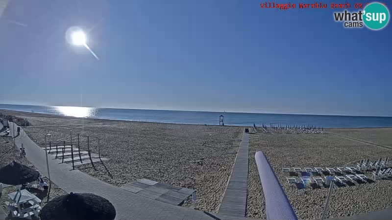 Der Strand Villaggio Mare Blu webcam Bibione Pineda – Italien