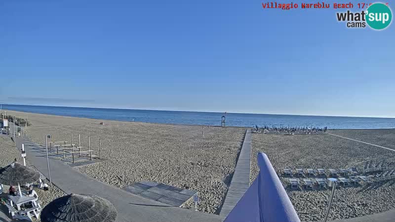 Spiaggia Webcam Villaggio Mare Blu Bibione Pineda