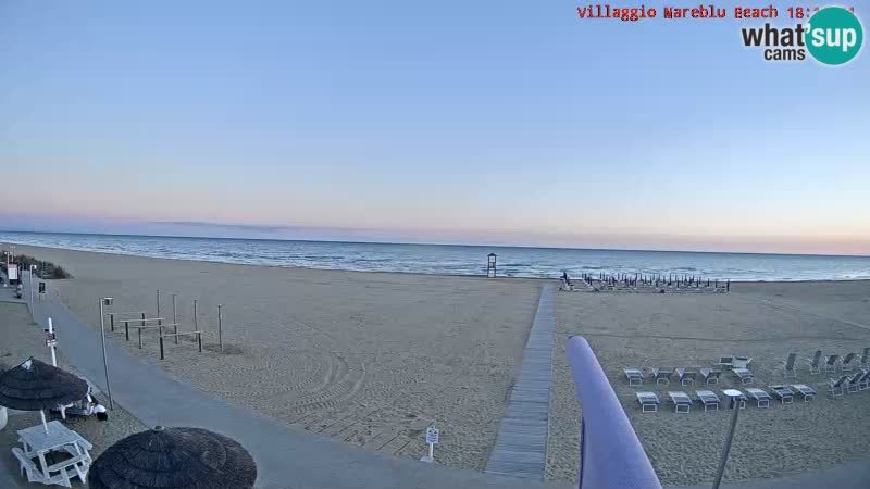 The beach Livecam Villaggio Mare Blu Bibione Pineda – Italy