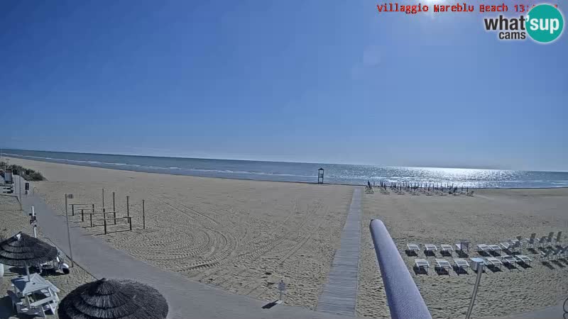 The beach Livecam Villaggio Mare Blu Bibione Pineda – Italy