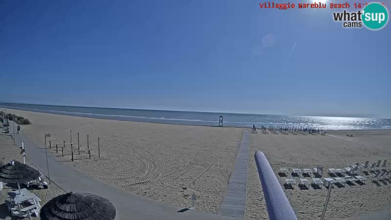 The beach Livecam Villaggio Mare Blu Bibione Pineda – Italy