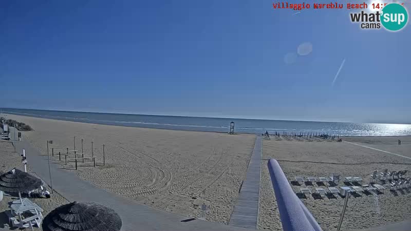 The beach Livecam Villaggio Mare Blu Bibione Pineda – Italy