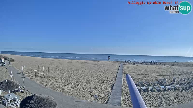 The beach Livecam Villaggio Mare Blu Bibione Pineda – Italy
