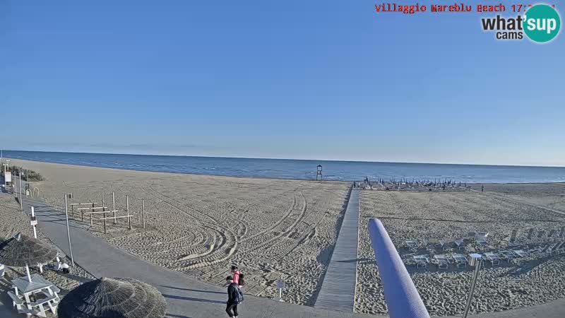 The beach Livecam Villaggio Mare Blu Bibione Pineda – Italy
