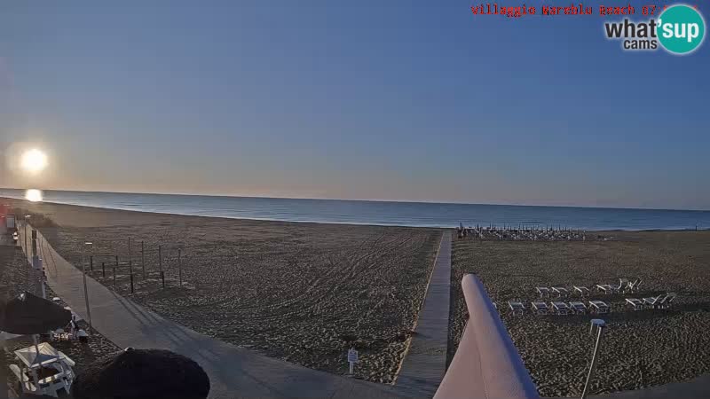 The beach Livecam Villaggio Mare Blu Bibione Pineda – Italy