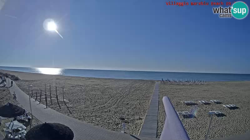 The beach Livecam Villaggio Mare Blu Bibione Pineda – Italy