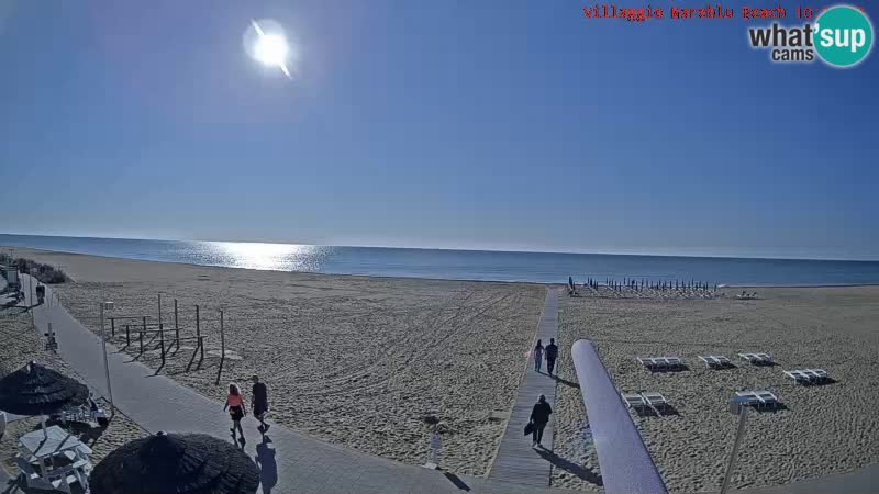 Web kamera uživo na plaži Villaggio Mare Blu Bibione Pineda – Italija