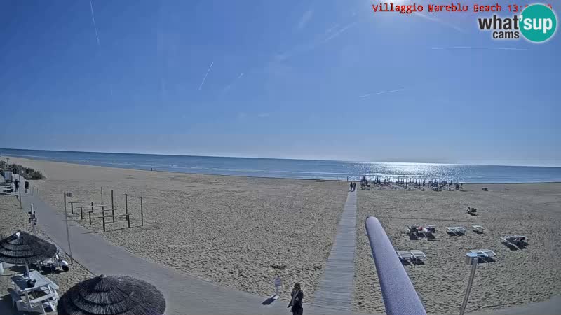 Spiaggia Webcam Villaggio Mare Blu Bibione Pineda