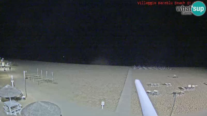 Web kamera uživo na plaži Villaggio Mare Blu Bibione Pineda – Italija