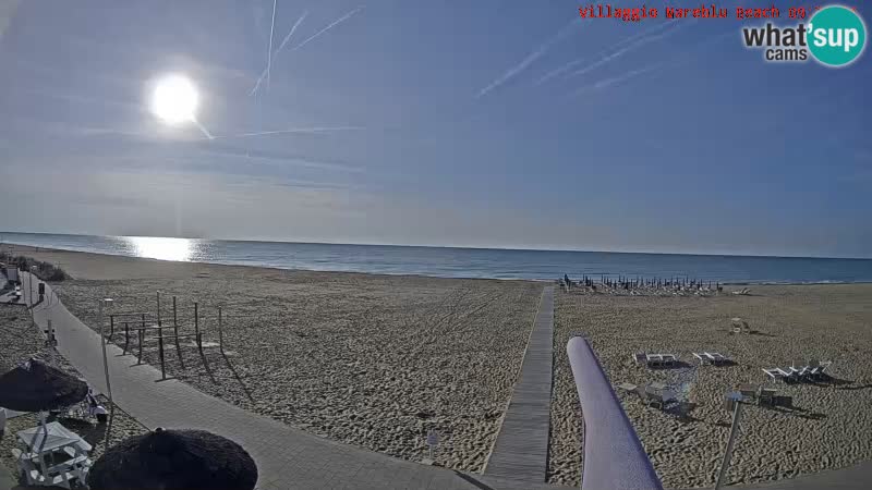 Spiaggia Webcam Villaggio Mare Blu Bibione Pineda