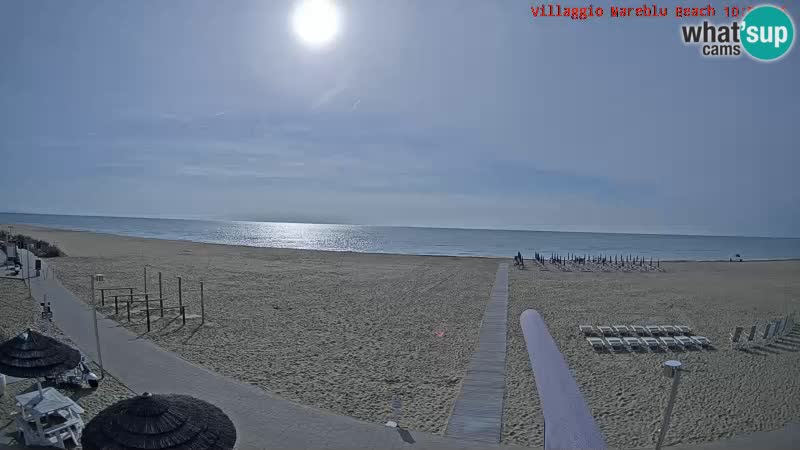Spiaggia Webcam Villaggio Mare Blu Bibione Pineda