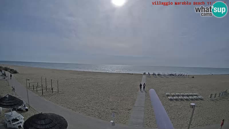 Spiaggia Webcam Villaggio Mare Blu Bibione Pineda
