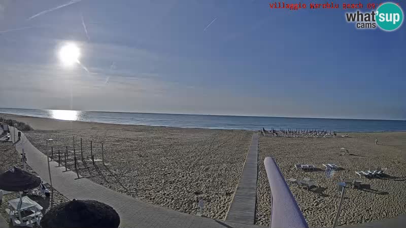 Spiaggia Webcam Villaggio Mare Blu Bibione Pineda