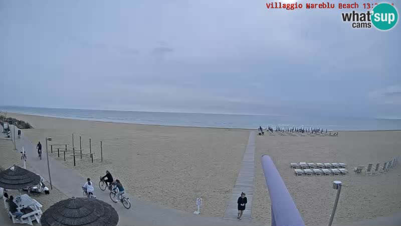 Spiaggia Webcam Villaggio Mare Blu Bibione Pineda