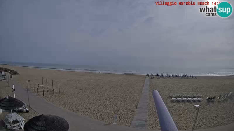 Spiaggia Webcam Villaggio Mare Blu Bibione Pineda