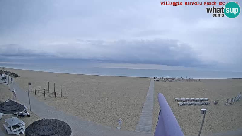 Spiaggia Webcam Villaggio Mare Blu Bibione Pineda
