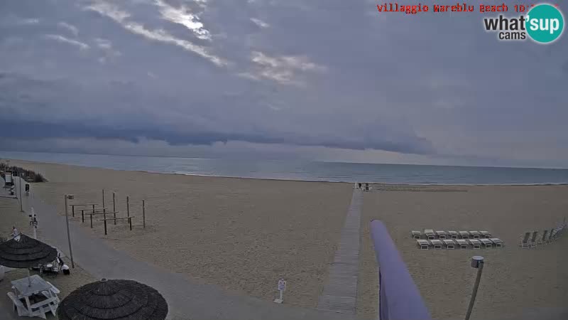 Web kamera uživo na plaži Villaggio Mare Blu Bibione Pineda – Italija