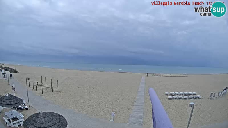 Spiaggia Webcam Villaggio Mare Blu Bibione Pineda