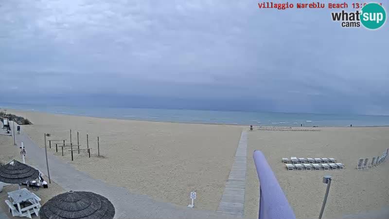 The beach Livecam Villaggio Mare Blu Bibione Pineda – Italy