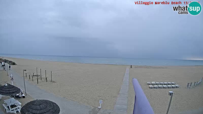 Web kamera uživo na plaži Villaggio Mare Blu Bibione Pineda – Italija
