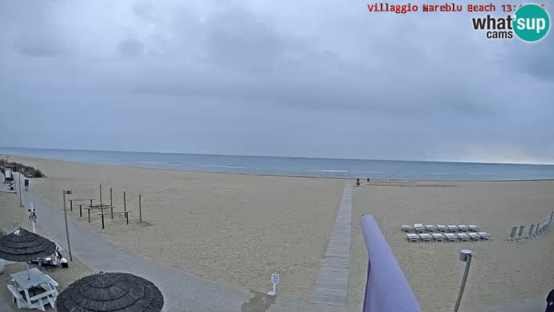 Web kamera uživo na plaži Villaggio Mare Blu Bibione Pineda – Italija